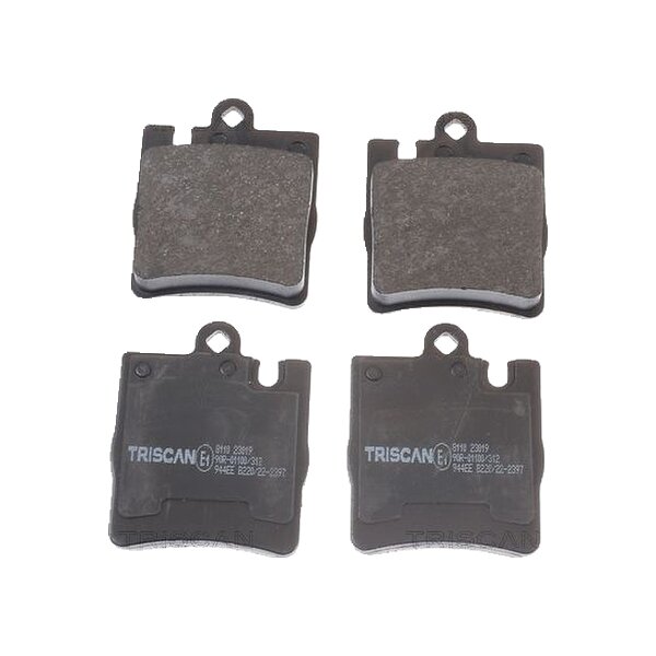 Brake pad set discs 15.3 mm TRISCAN IAM-Expertise for MB E-CLASS and others