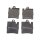 Brake pad set discs 15.3 mm TRISCAN IAM-Expertise for MB E-CLASS and others