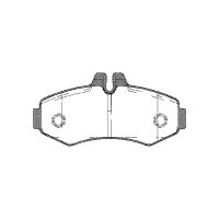 Brake pad set discs 20.8 mm TRISCAN IAM-Expertise for MB...