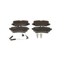 Brake pad set discs 17 mm without wear warning contact...