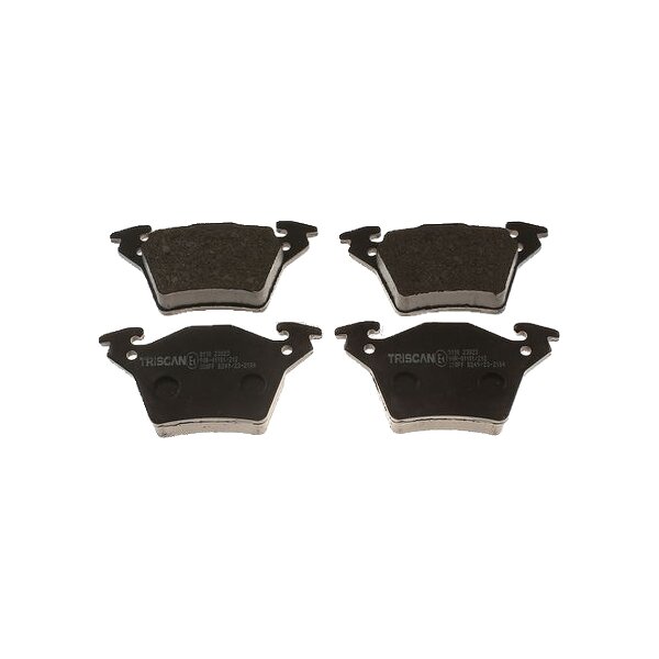 Brake pad set discs 17.8 mm TRISCAN IAM-Expertise for MB VITO and others