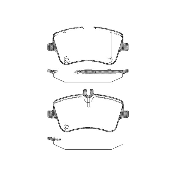 Brake pad set discs 19.5 mm TRISCAN IAM-Expertise for MB C-CLASS and others