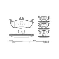 Brake pad set discs 16.6 mm TRISCAN IAM-Expertise for MB...