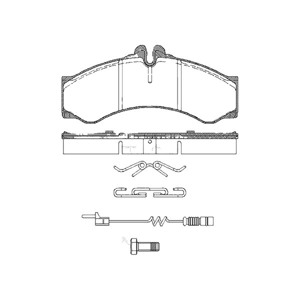 Brake pad set discs 20 mm TRISCAN IAM-Expertise for MB SPRINTER and others