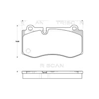 Bremsbelagsatz Scheiben 17,6 mm TRISCAN IAM-Expertise...