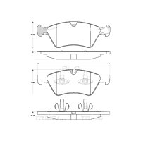 Brake pad set discs 20.3 mm TRISCAN IAM-Expertise for...