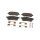 Brake pad set discs 20.6 mm TRISCAN IAM-Expertise for MB C-CLASS and others