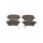 Brake pad set discs 19 mm TRISCAN IAM-Expertise for e.g. MB A-CLASS