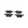 Brake pad set discs 16.3 mm TRISCAN IAM-Expertise for MB C-CLASS and others