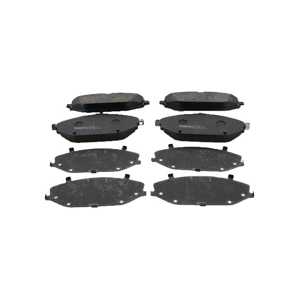 Brake pad set discs 18.7 mm TRISCAN IAM-Expertise for e.g. MB E-CLASS