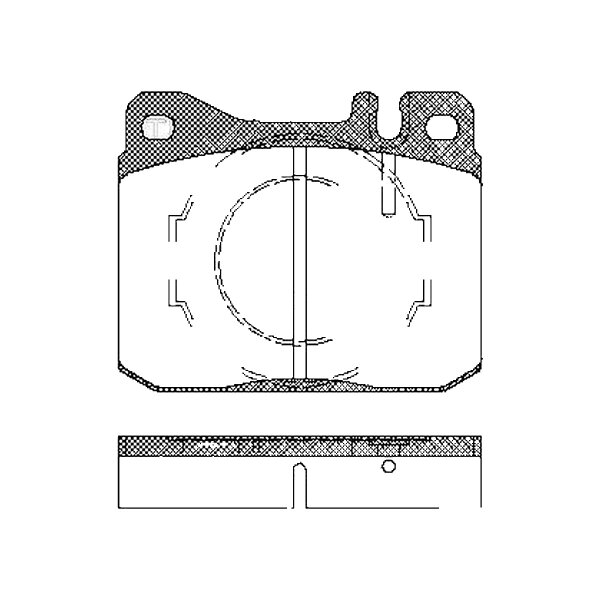 Brake pad set discs 17.5 mm TRISCAN IAM-Expertise for e.g. MB S-CLASS