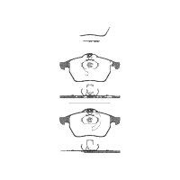 Brake pad set discs 19.5 mm TRISCAN IAM-Expertise for...