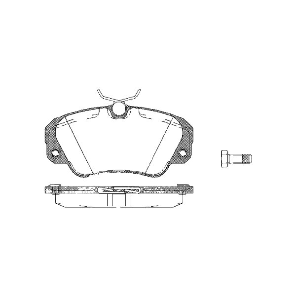 Brake pad set discs 19 mm TRISCAN IAM-Expertise for e.g. OPEL OMEGA