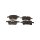 Brake pad set discs 20 mm TRISCAN IAM-Expertise for e.g. OPEL ZAFIRA