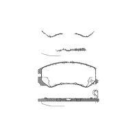 Brake pad set discs 17.1 mm TRISCAN IAM-Expertise for...