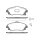 Brake pad set discs 16.8 mm TRISCAN IAM-Expertise for OPEL CORSA and others