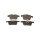 Brake pad set discs 20.3 mm TRISCAN IAM-Expertise for SAAB 9-3 and others