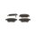 Brake pad set discs 17.8 mm TRISCAN IAM-Expertise for e.g. OPEL CORSA