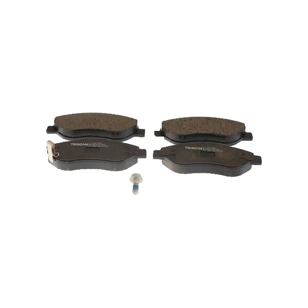 Brake pad set discs 19 mm with wear warning TRISCAN for e.g. OPEL CORSA