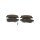 Brake pad set discs 19 mm with wear warning TRISCAN for e.g. OPEL CORSA