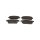 Brake pad set discs 19 mm with wear warning TRISCAN for e.g. OPEL ZAFIRA