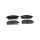 Brake pad set discs 16.2 mm TRISCAN IAM-Expertise for e.g. OPEL ASTRA
