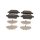 Brake pad set discs 16.7 mm TRISCAN IAM-Expertise for OPEL INSIGNIA and others