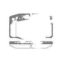 Brake pad set discs 15.5 mm TRISCAN IAM-Expertise for...