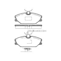 Brake pad set discs 18 mm TRISCAN IAM-Expertise for...