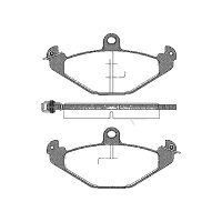 Brake pad set discs 14.8 mm TRISCAN IAM-Expertise for...