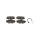 Brake pad set discs 18 mm TRISCAN IAM-Expertise for RENAULT CLIO and others