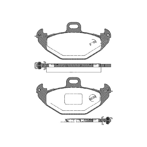 Brake pad set discs 14.5 mm TRISCAN IAM-Expertise for e.g. RENAULT LAGUNA