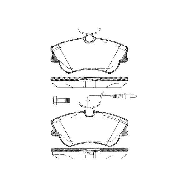 Brake pad set discs 18 mm TRISCAN IAM-Expertise for RENAULT ESPACE