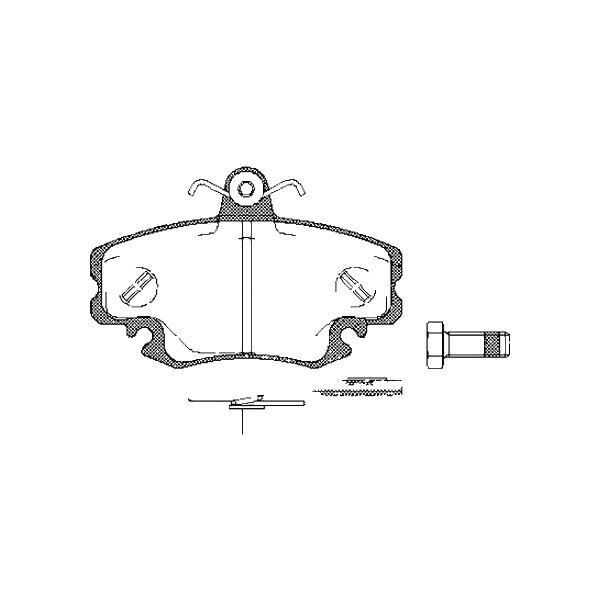 Brake pad set discs 18 mm TRISCAN IAM-Expertise for DACIA SANDERO and others