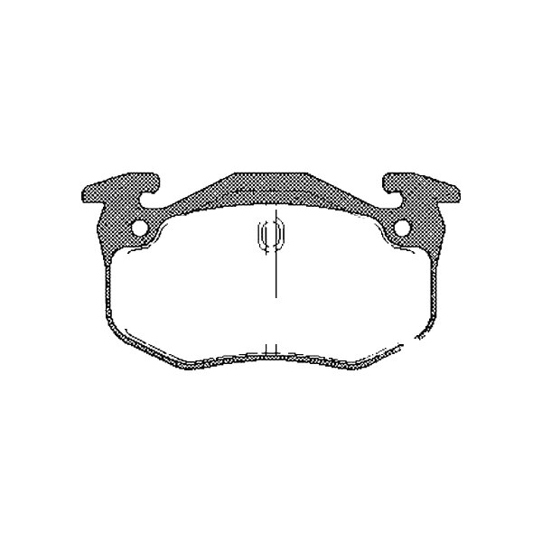 Brake pad set discs 11 mm TRISCAN IAM-Expertise for e.g. RENAULT CLIO