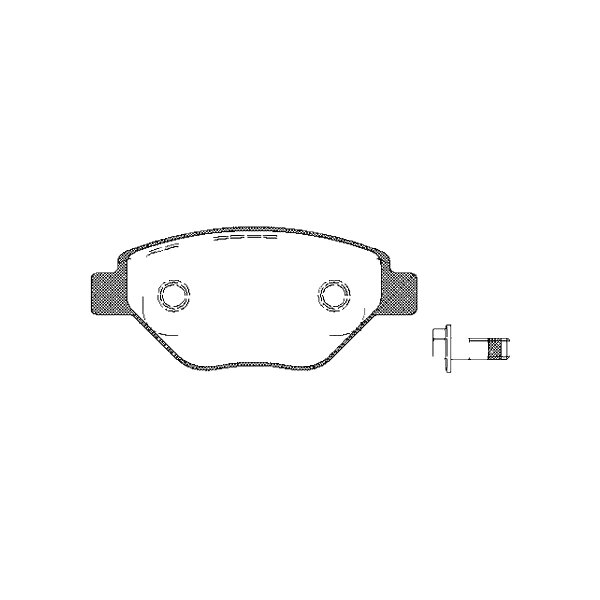 Brake pad set discs 18.3 mm TRISCAN IAM-Expertise for e.g. RENAULT MEGANE