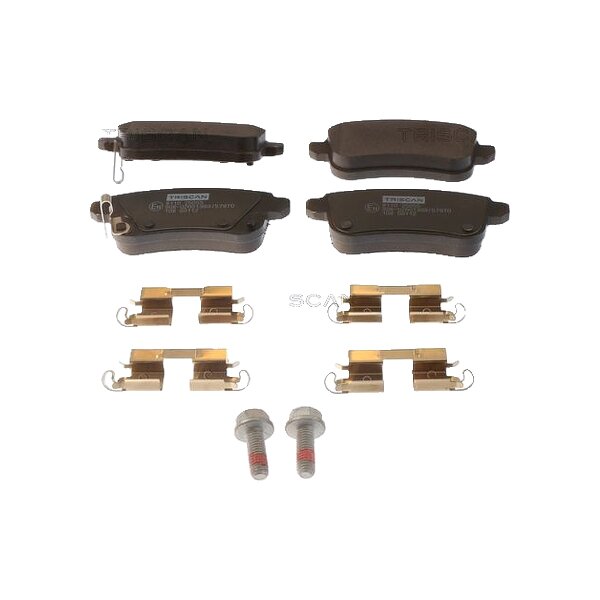 Brake Pad Set Disc Brake 15,9 mm TRISCAN for e.g. RENAULT CAPTUR
