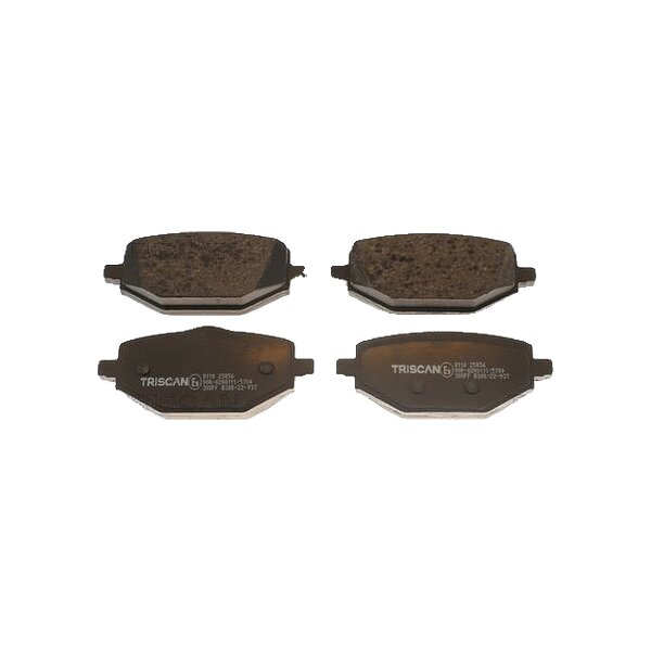Brake Pad Set Disc Brake 15,2 mm TRISCAN for e.g. RENAULT CAPTUR