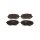 Brake Pad Set Disc Brake 18,2 mm TRISCAN for e.g. RENAULT CLIO