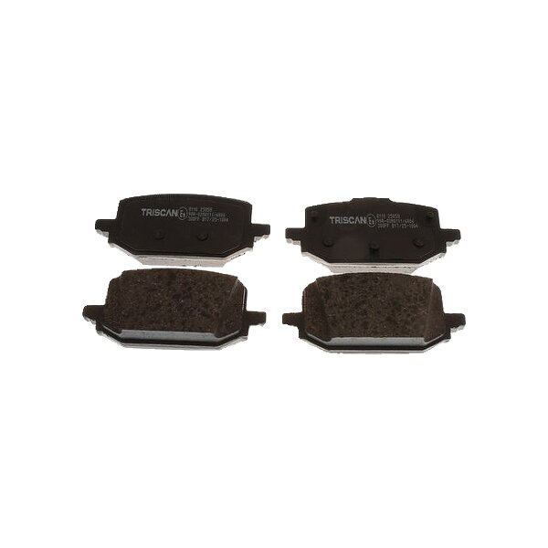 Brake Pad Set Disc Brake 17,6 mm TRISCAN for e.g. RENAULT KANGOO