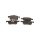Brake pad set discs 18.5 mm TRISCAN IAM-Expertise for VOLVO S60 and others