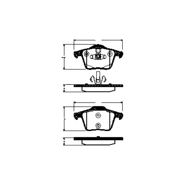 Brake pad set discs 18.8 mm TRISCAN IAM-Expertise for VOLVO XC90 and others