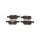 Brake pad set discs 19.3 mm TRISCAN IAM-Expertise for VOLVO V70 and others