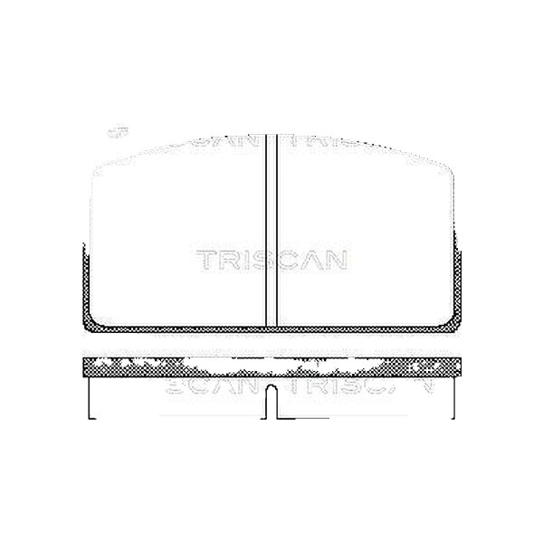 Brake pad set discs 16 mm TRISCAN IAM-Expertise for VOLVO 240