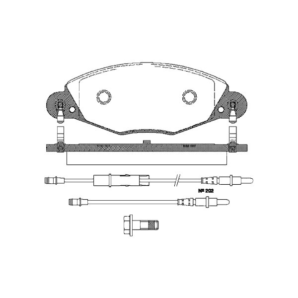 Brake pad set discs 17.8 mm TRISCAN IAM-Expertise for CITROËN C5 and others