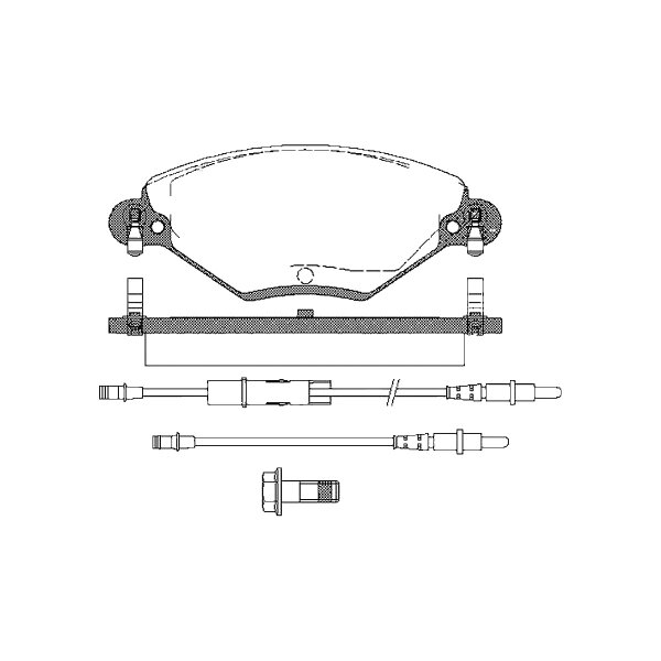 Brake pad set discs 17.8 mm TRISCAN IAM-Expertise for CITROËN C5 and others