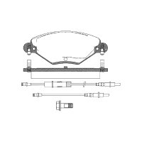 Brake pad set discs 17.8 mm TRISCAN IAM-Expertise for...