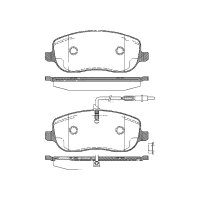 Brake pad set discs 19 mm TRISCAN IAM-Expertise for...