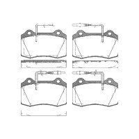 Brake pad set discs 17.8 mm TRISCAN IAM-Expertise for...