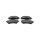 Brake Pad Set Disc Brake 16,5 mm TRISCAN for e.g. PEUGEOT 308